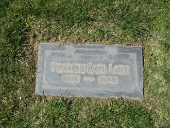 Lane, Francis Earl gravesite