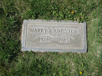 Langston, Harry Allison gravesite
