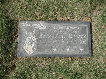 Kraack, Betty Jane gravesite