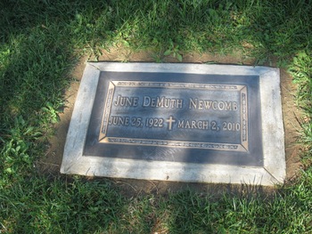 Newcomb, June H. gravesite