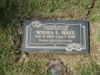 Hall, Wilma L. gravesite