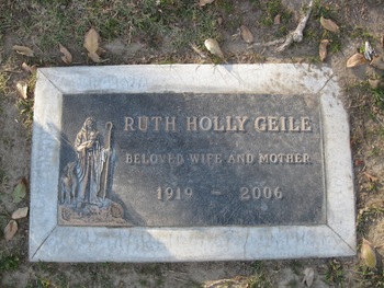 Geile, Ruth gravesite