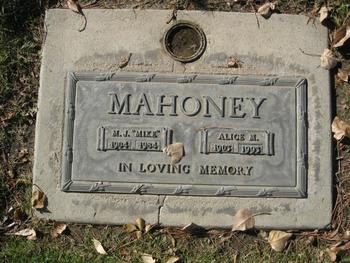 Mahoney, M. J. ('Mike') gravesite