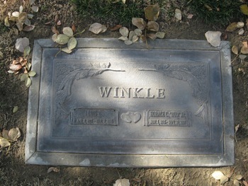 Winkle, Horace C. ('Bud') gravesite