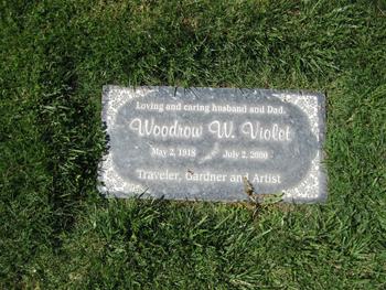 Violet, Woodrow Wilson gravesite