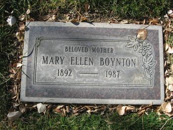 Boynton, Mary Ellen gravesite
