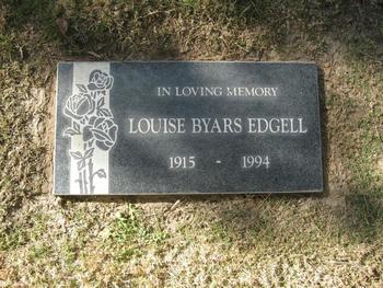 Edgell, Everette 'Louise' gravesite