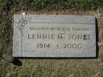 Jones, Lennie Marie gravesite