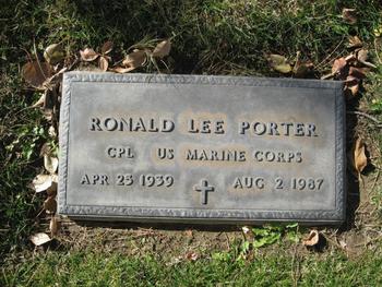 Porter,   Ronald Lee gravesite