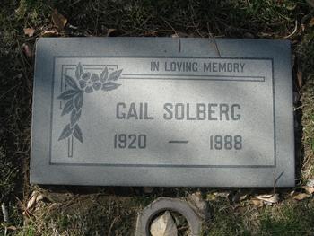 Solberg, Gail Adele gravesite