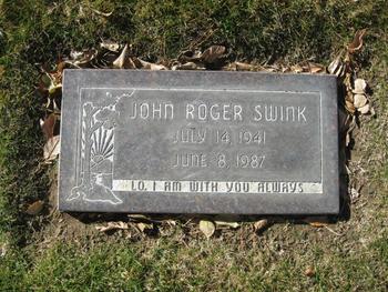 Swink, John Roger gravesite