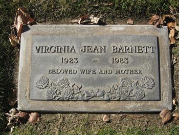 Barnett, Virginia Jean gravesite
