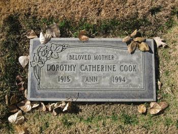 Cook, Dorothy Catherine gravesite
