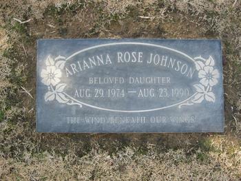 Johnson, Arianna Rose gravesite