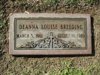 Breeding, Deanna Louise gravesite