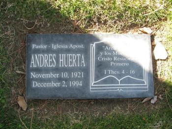 Huerta, Andres gravesite
