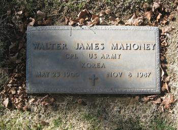 Mahoney,   Walter James gravesite