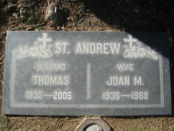 St. Andrew, Thomas gravesite