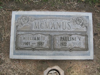 McManus, Pauline V. gravesite