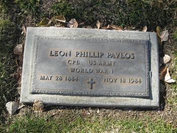 Pavlos, Leon Phillip gravesite