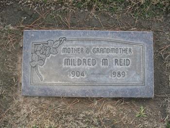 Reid, Mildred M. gravesite