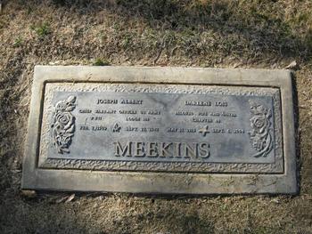 Meekins, Joseph Albert gravesite