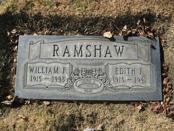 Ramshaw, Edith Irene gravesite