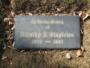 Stapleton, Dorothy Isabel gravesite