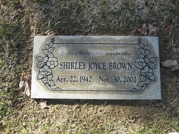 Brown, Shirley Joyce gravesite