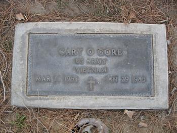 Gore,   Gary Owen gravesite