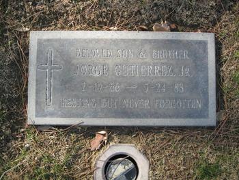 Gutierrez, Jr. Jorge Luis gravesite