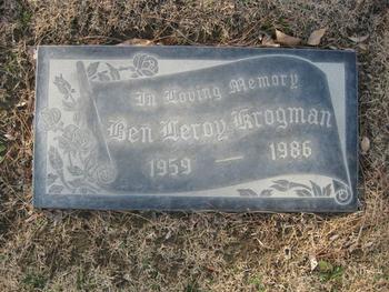 Krogman, Ben Leroy gravesite