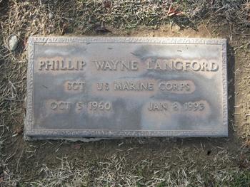 Langford, Phillip Wayne gravesite