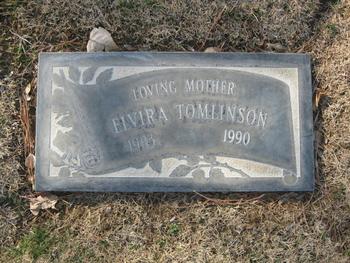 Tomlinson, Elvira gravesite