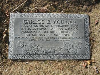 Aguilar,   Carlos Enriquez gravesite