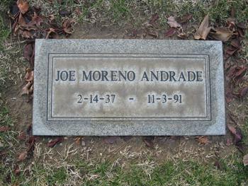 Andrade, Joe Moreno gravesite