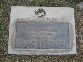 Barone, Peter gravesite