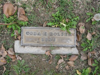 Bolser, Cora E. gravesite