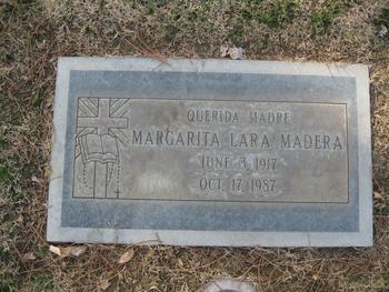 Madera, Margarita Lara gravesite