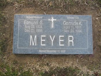 Meyer, Gertrude gravesite