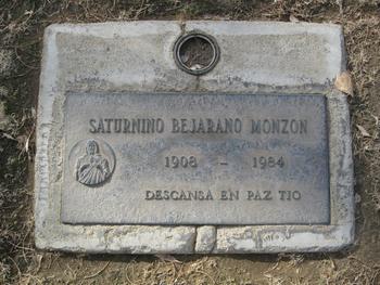Monzon, Saturnino Bejarano gravesite