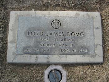 Romo, Loyd James gravesite