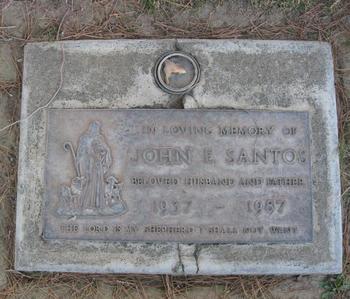 Santos, John Elman gravesite