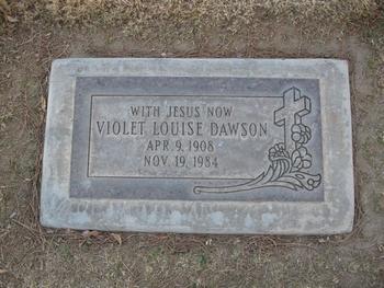 Dawson, Violet Louise gravesite