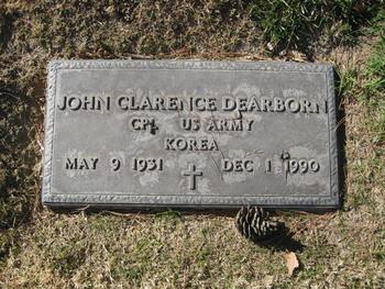 Dearborn, John Clarence gravesite