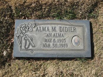 Didier, Alma Marie gravesite