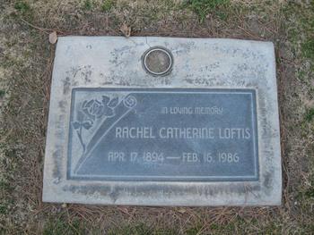 Loftis, Rachel Catherine gravesite