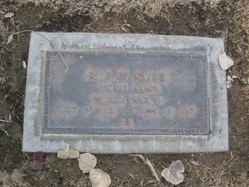Cole, Roy Wilson gravesite