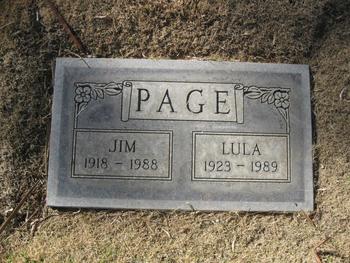Page, Jim gravesite