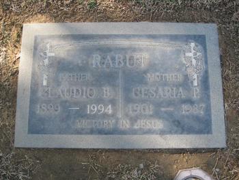 Rabut, Cesaria gravesite